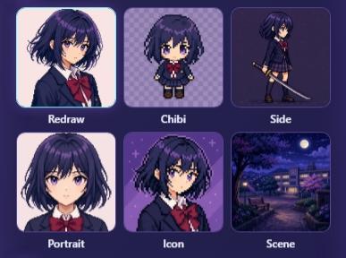 Pixelize preset tiles